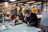 Registered User of DCA Print Studio using the facilities to create a print