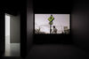 An installation image of a film by Manuel Solano.