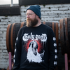 James Scanlan wearing a Holy Goat t-shirt